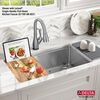 32&rdquo; Workstation Kitchen Sink Undermount Stainless Steel Single Bowl with WorkFlow&trade; Ledge and Accessories